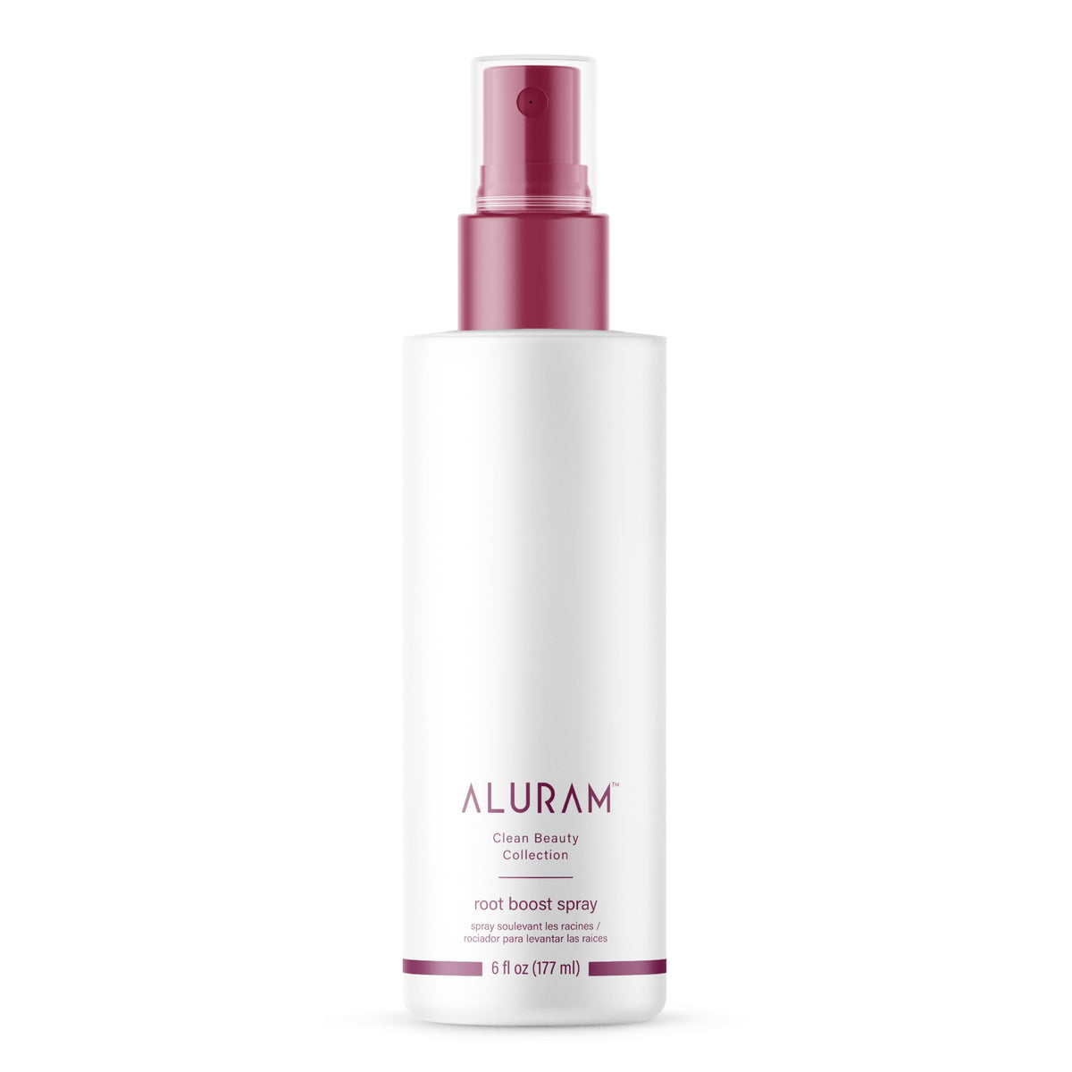 ALURAM front bottle view showing product and volume benefit