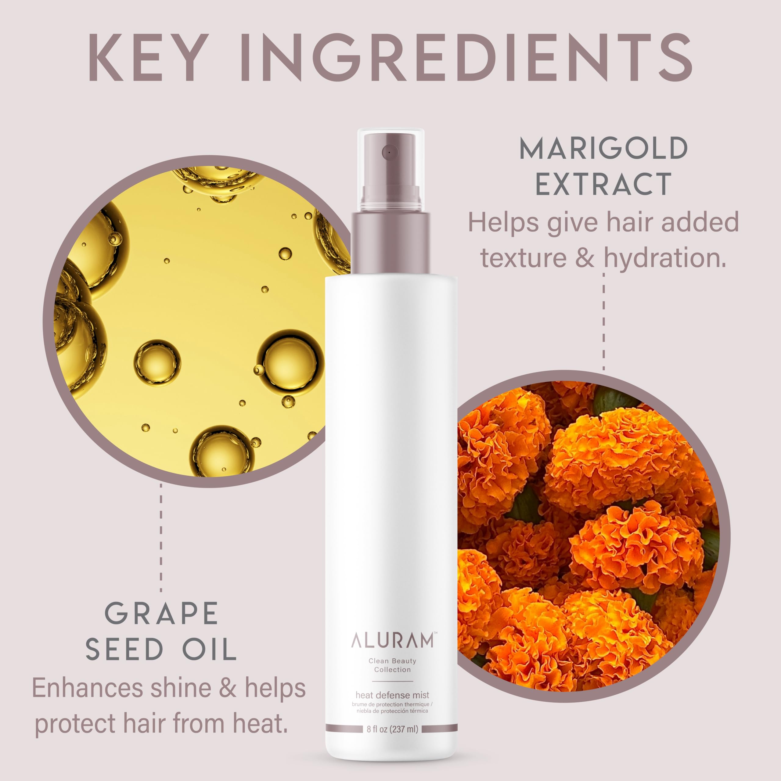 ALURAM drops on hair shaft showing shine and lightweight nourishment