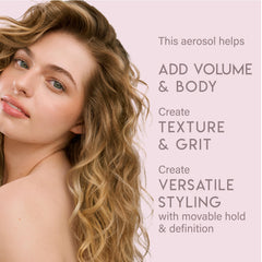 ALURAM nozzle spraying mist demonstrating even coverage and instant texture boost