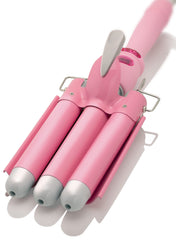 Alure front view of three barrel wand showing full styling tool and brand