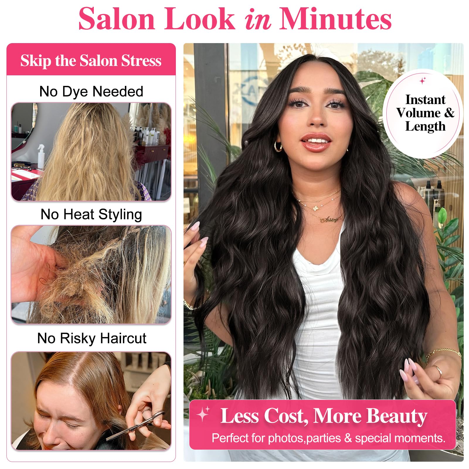 ALXNAN view of sewn wefts and clips showing durable construction and secure hold