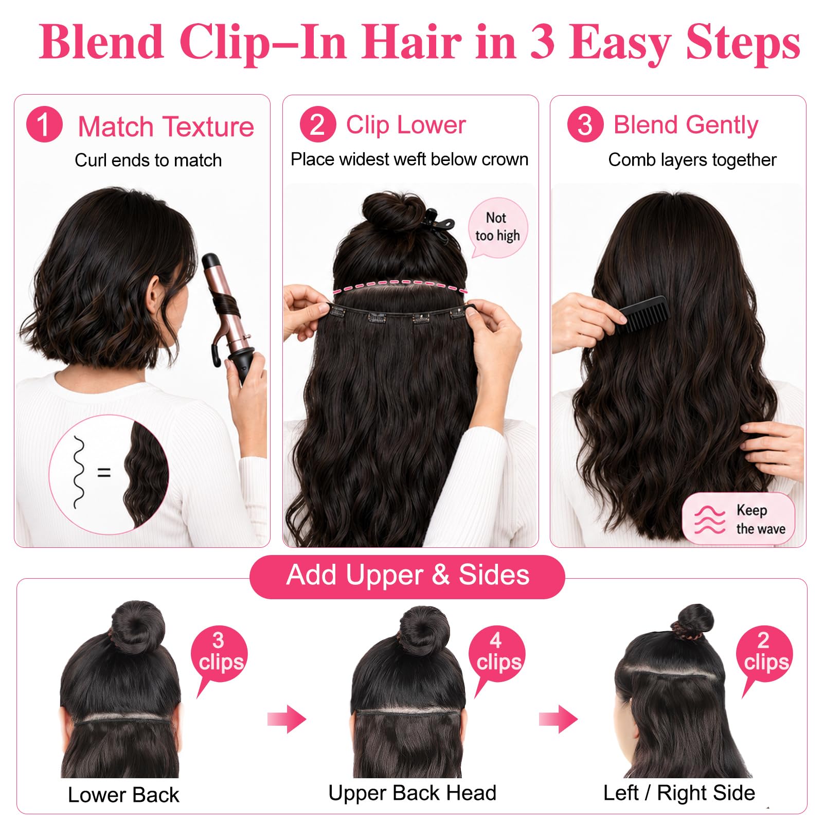 ALXNAN styling before and after showing instant fullness benefit