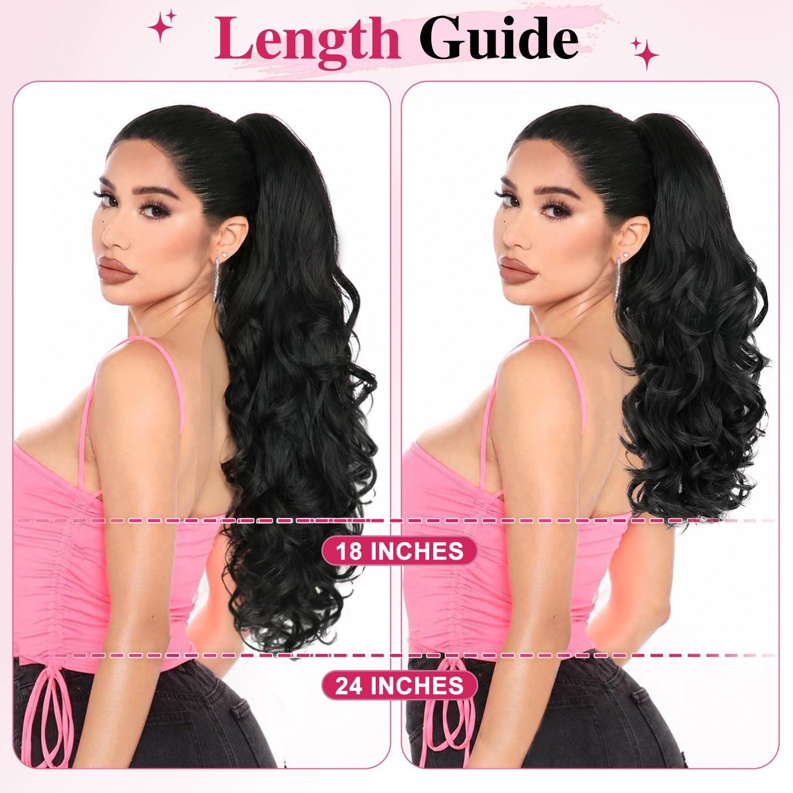 ALXNAN before-and-after styling comparison revealing added volume and length