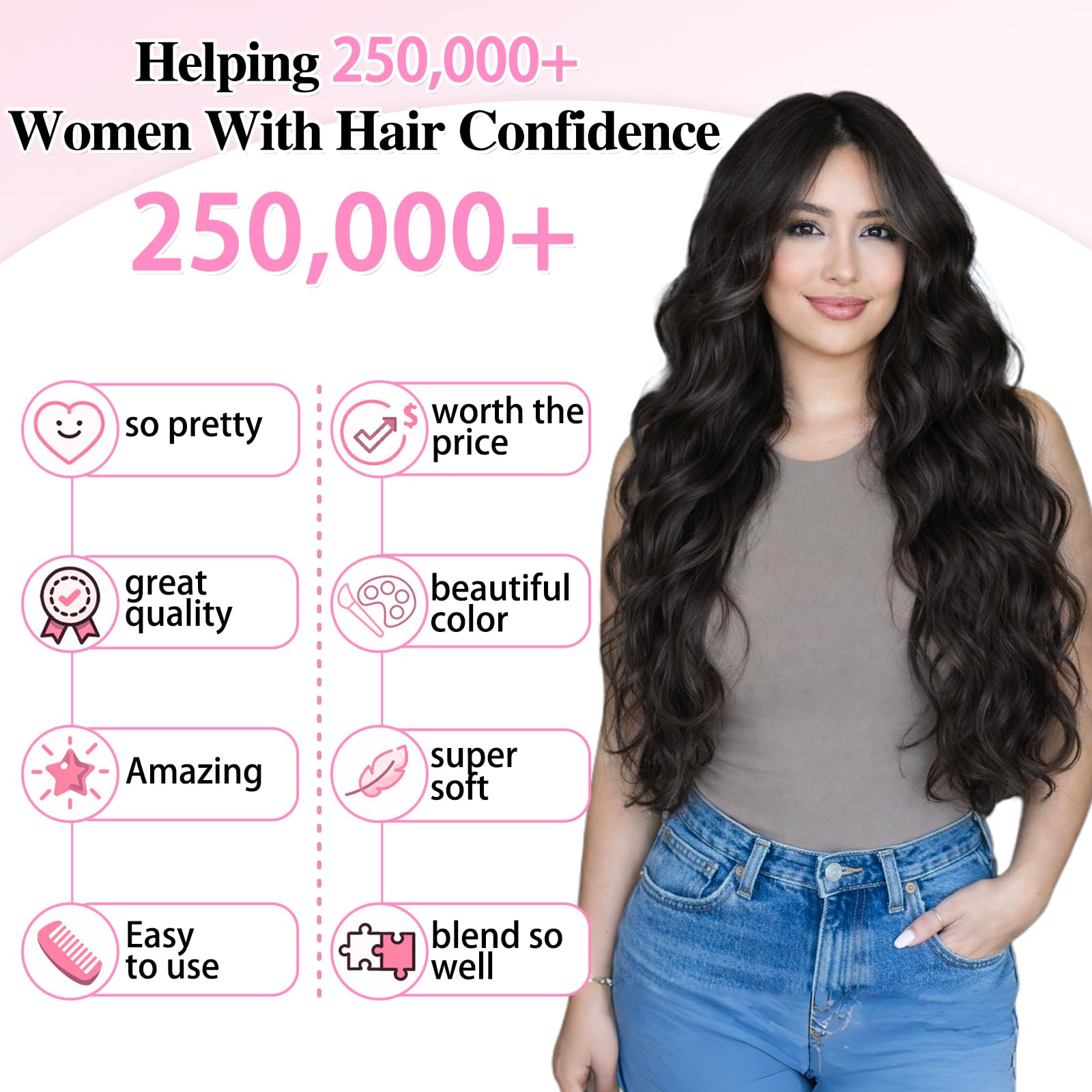ALXNAN styling with curling iron showing heat-tolerant styling advantage