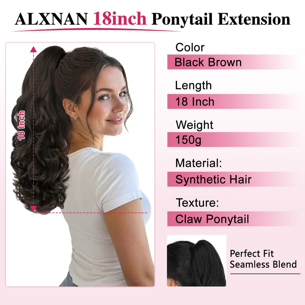 ALXNAN curly-wavy texture close-up demonstrating natural movement and blendability