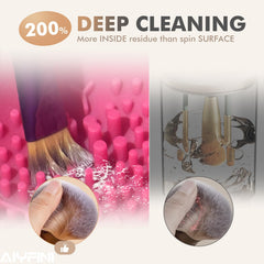 Alyfini silicone bowl close-up protecting bristles and ensuring gentle care