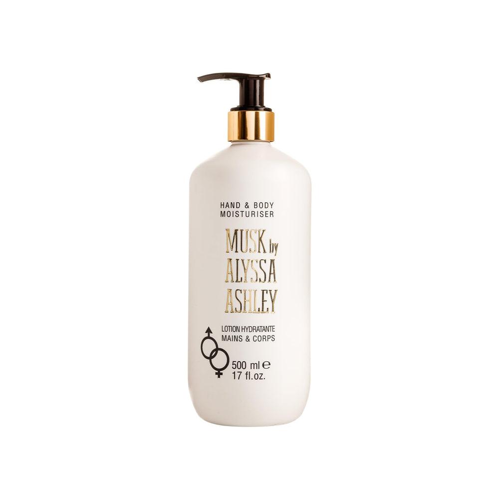 Alyssa Ashley front pump bottle showing label and easy dispensing benefit