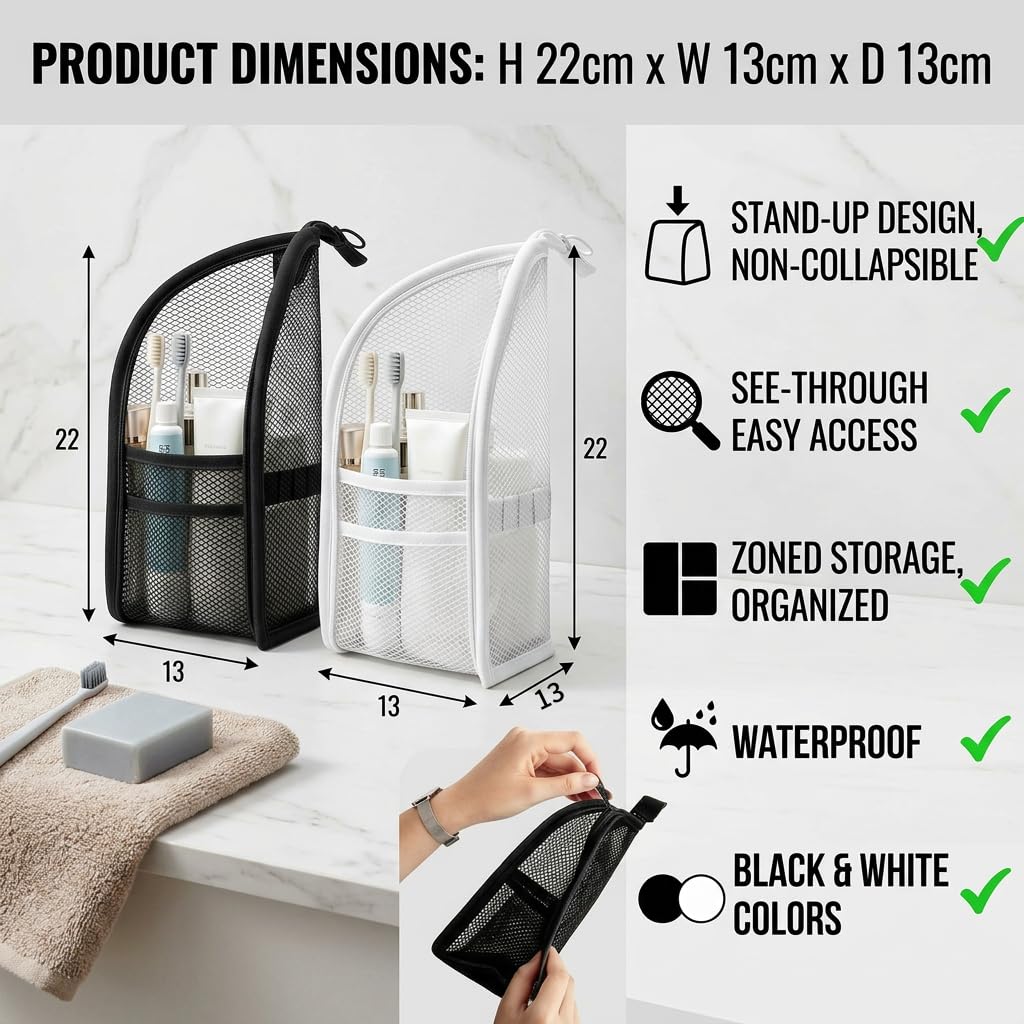 ALZHIUM lifestyle bathroom setting illustrates travel-ready convenience