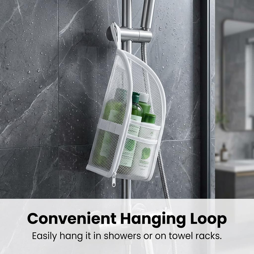 ALZHIUM bag standing on sink countertop provides organized routine help