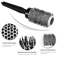 AM 8:00 ceramic-aluminum barrel close-up highlighting even heat distribution benefit