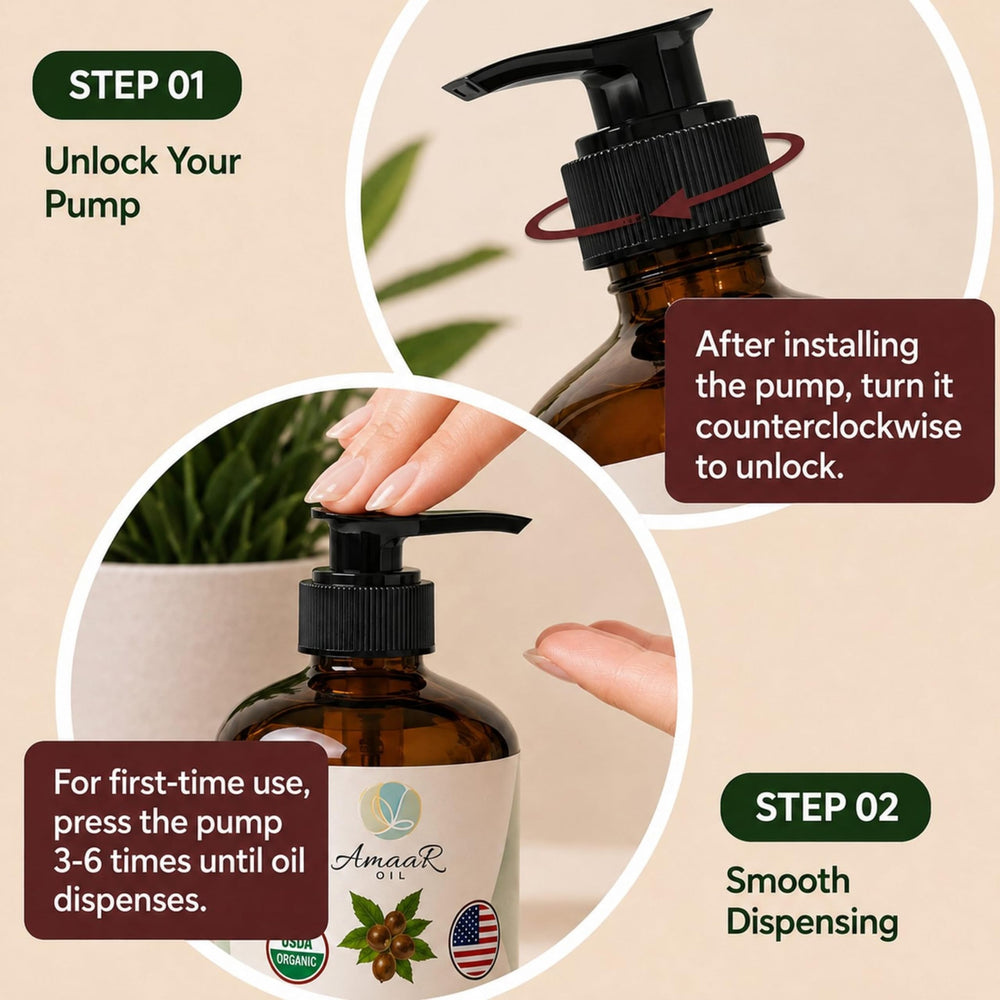 AMAAROIL droplet on cuticle being massaged for nail hydration