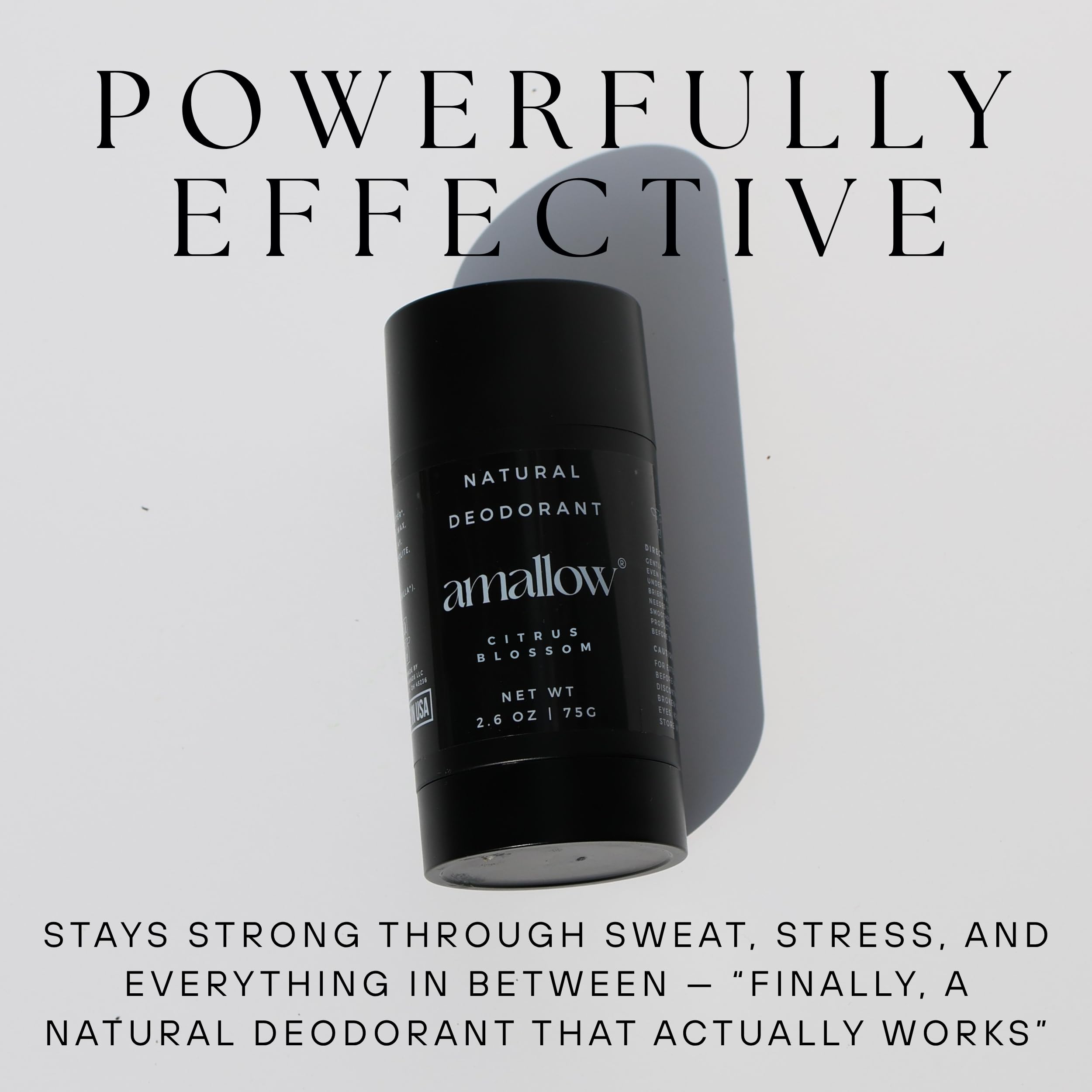 Amallow deodorant twist-up texture close-up for smooth application benefit