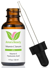 Amara Beauty bottle front packaging showing label and benefits