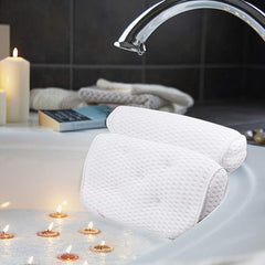 AmazeFan front view in bathtub showing comfortable support