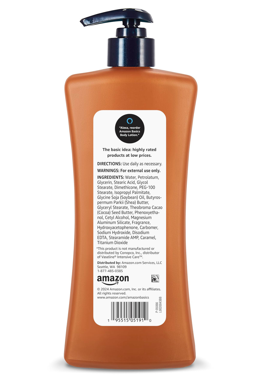 Amazon Basics smooth lotion texture close-up demonstrating creamy absorption