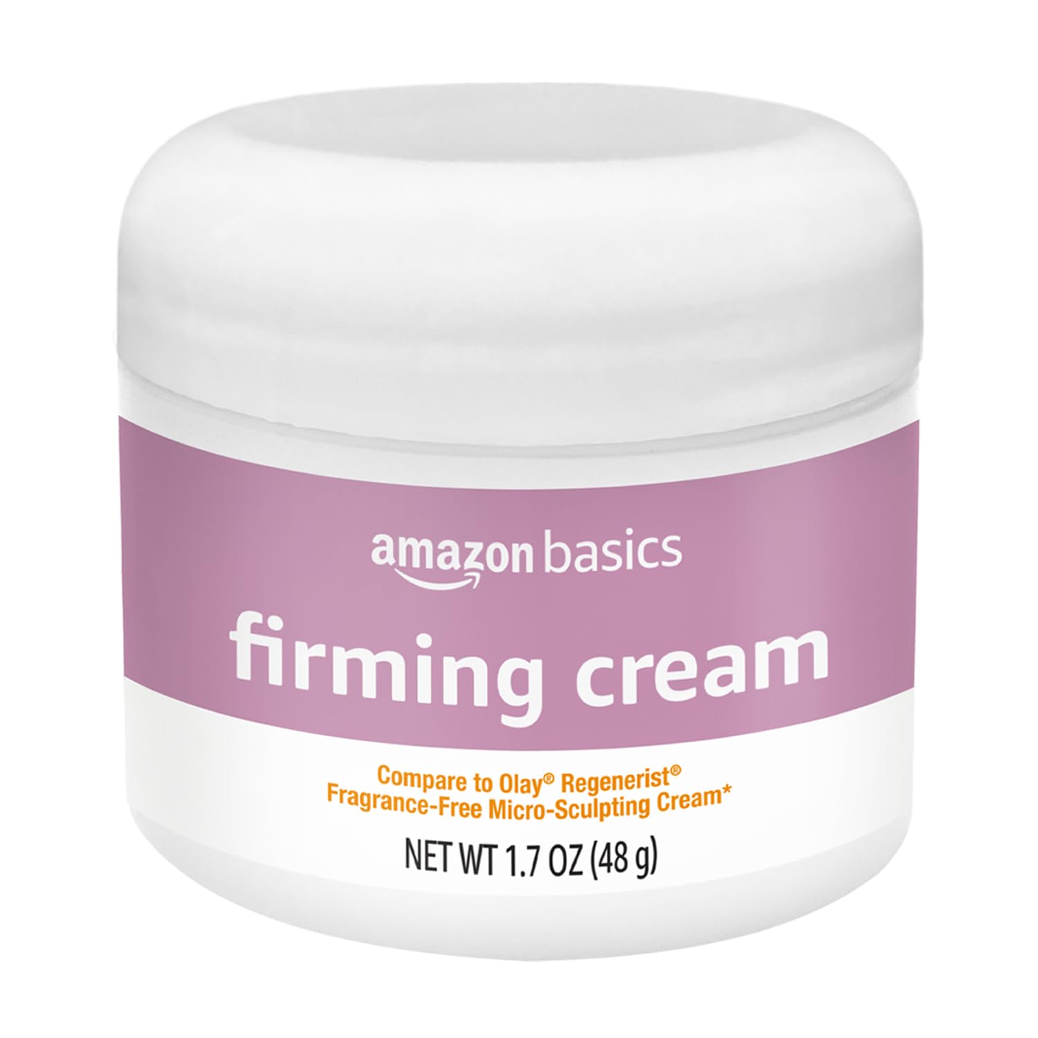 Amazon Basics open jar cream texture close-up showing rich hydration benefit