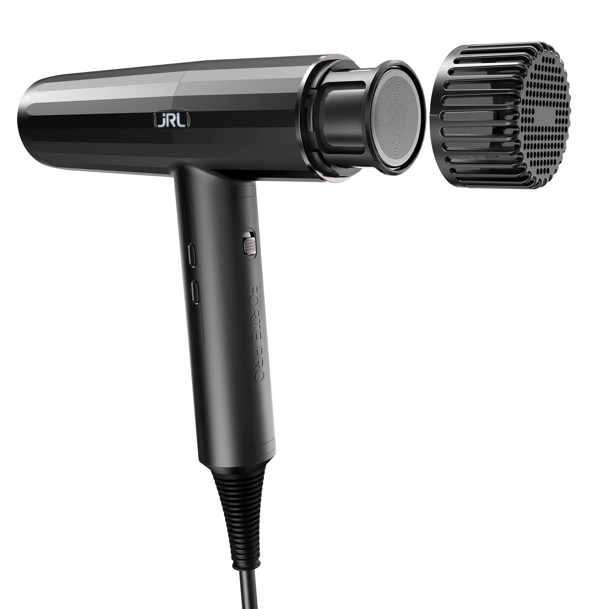 Amazon Series Forte Pro with diffuser attached defining curls and reducing frizz