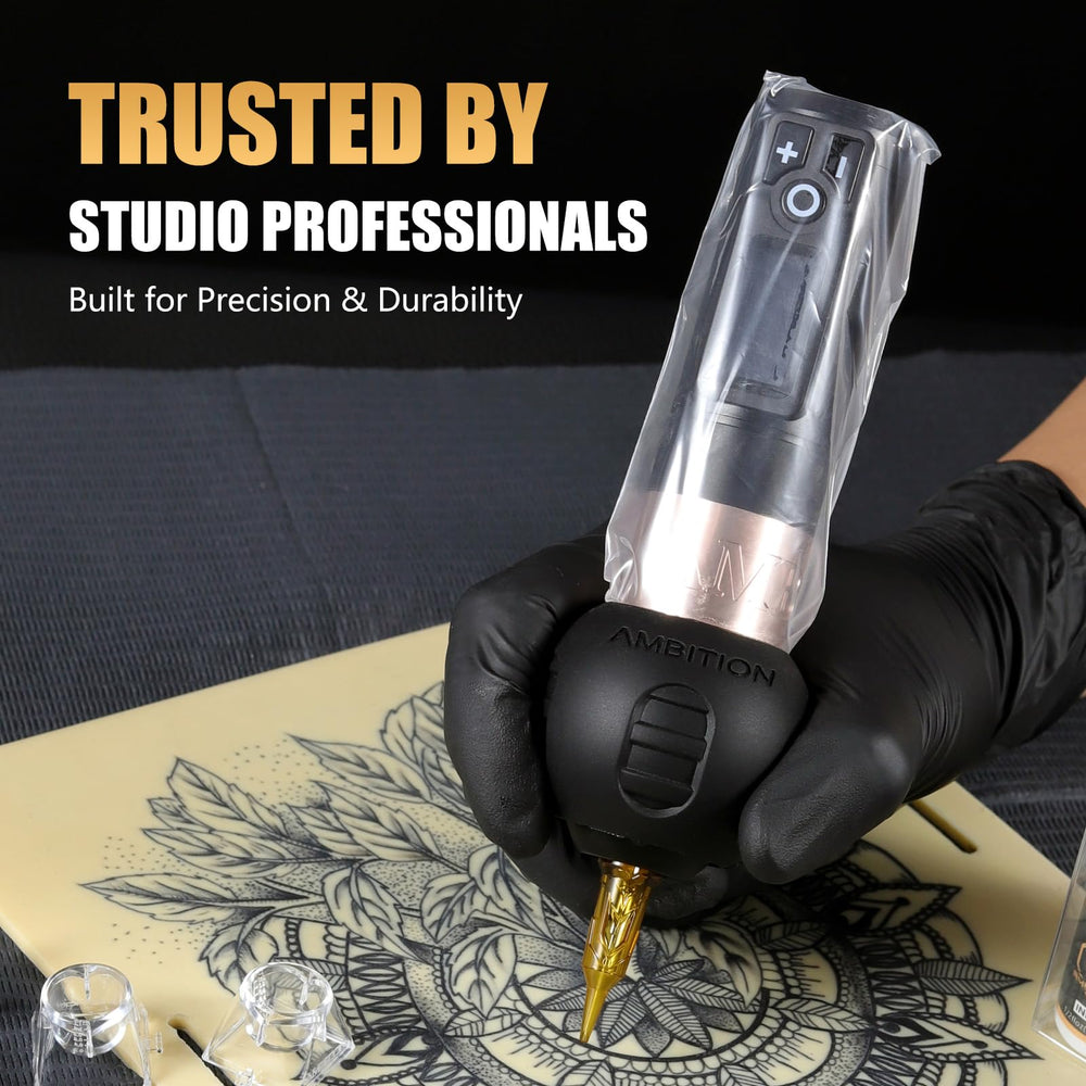 Ambition grip held in artist hand showing reduced fatigue and stable handling