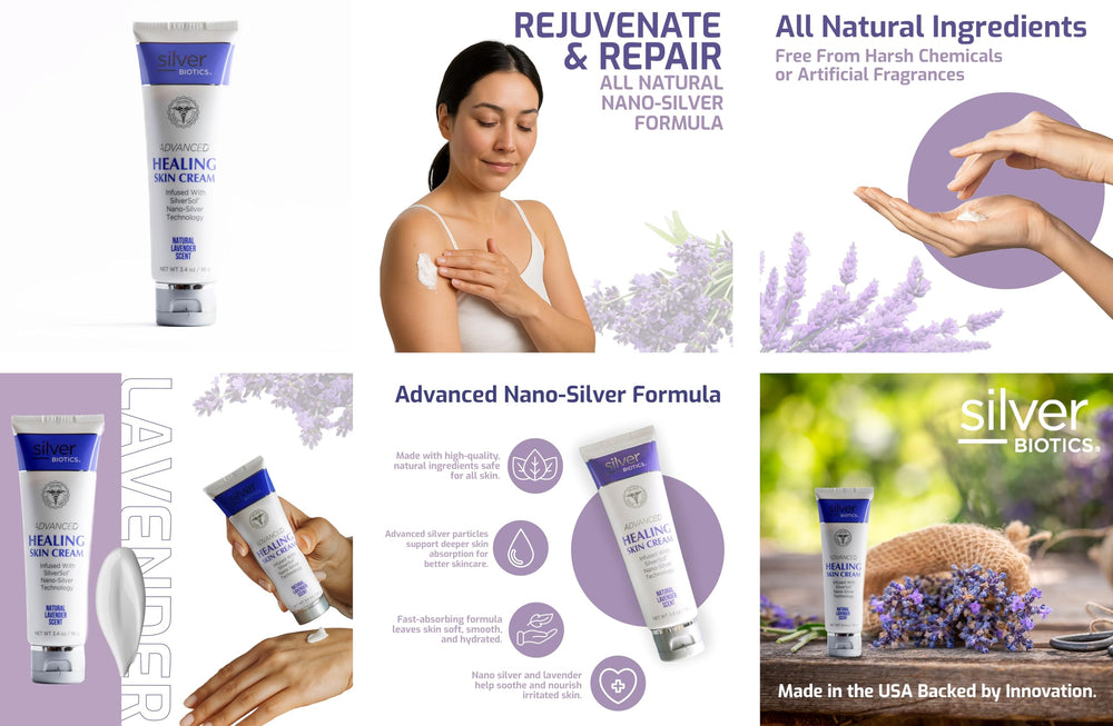 American Biotech Labs lavender botanicals evoking calming scent and natural formula