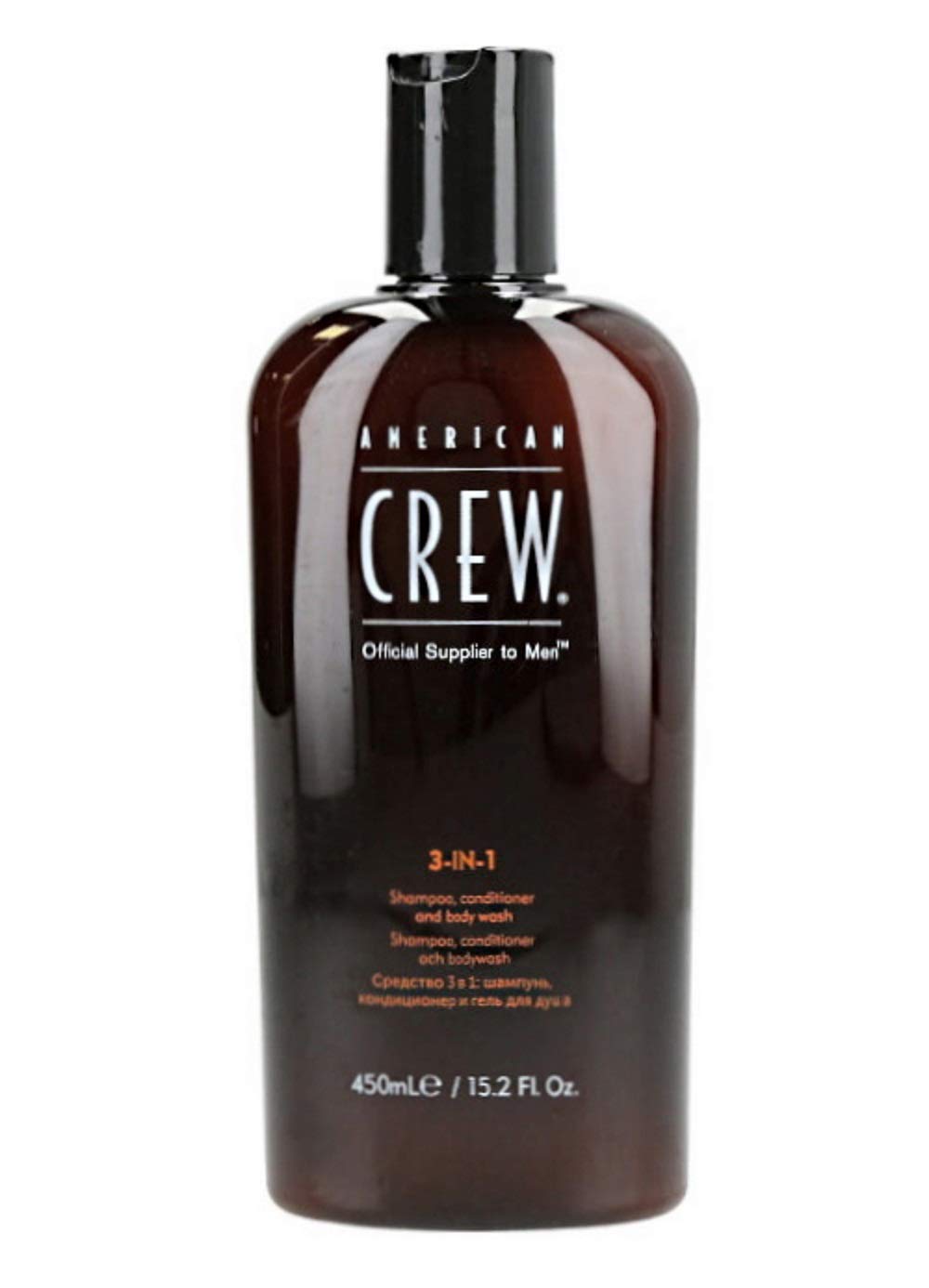 AMERICAN CREW front label bottle showing size and multi-use benefit