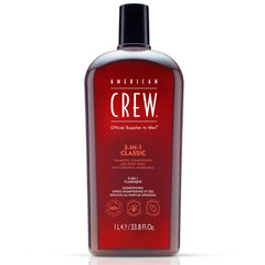 American Crew front bottle view showing label and large size benefit