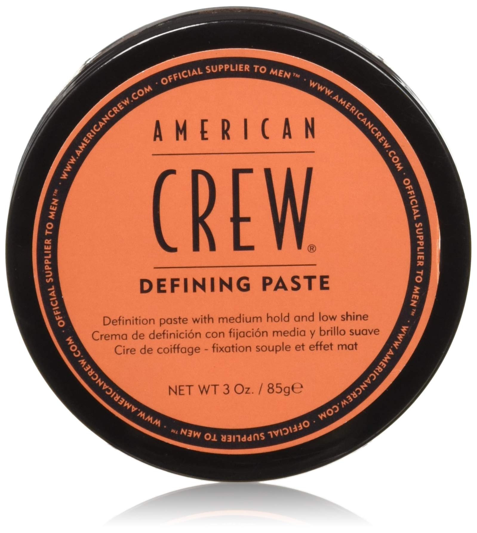 AMERICAN CREW front packaging of two 3oz tubs showing branding and contents benefit of value pack