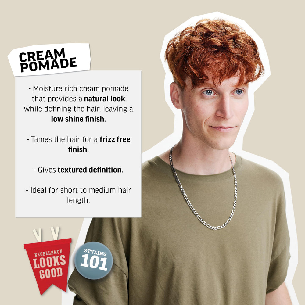 American Crew cream rubbed on hands ready for even hair application benefit