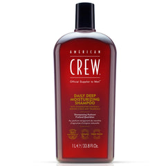 American Crew bottle front view showing size and clean branding benefit: easy identification