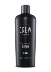 American Crew developer being mixed with Precision Blend shade showing smooth consistency