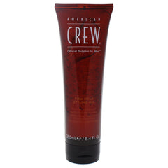 American Crew bottle front view showing label and strong-hold benefit