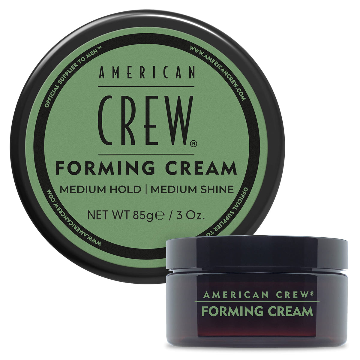 AMERICAN CREW front packaging showing product and clear benefit of easy styling