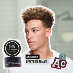 American Crew open jar close-up displaying pomade texture for smooth control