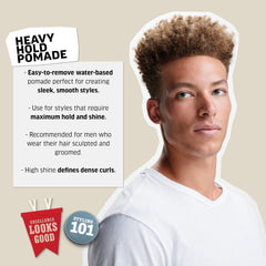 American Crew pomade being rubbed between hands for easy application benefit