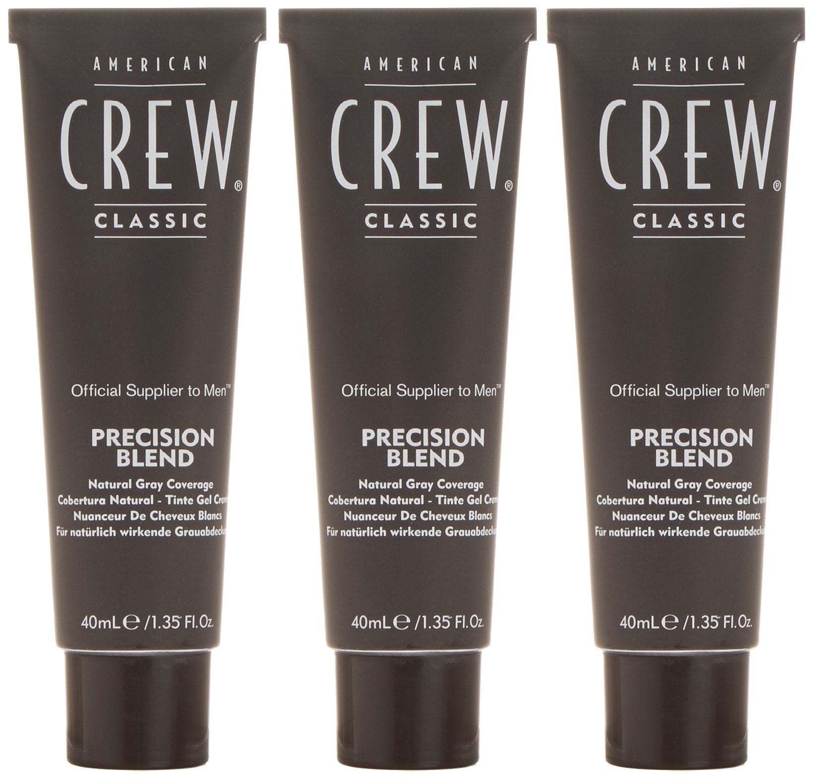 American Crew tube beside a coin showing 1.35 oz size for travel-friendly use