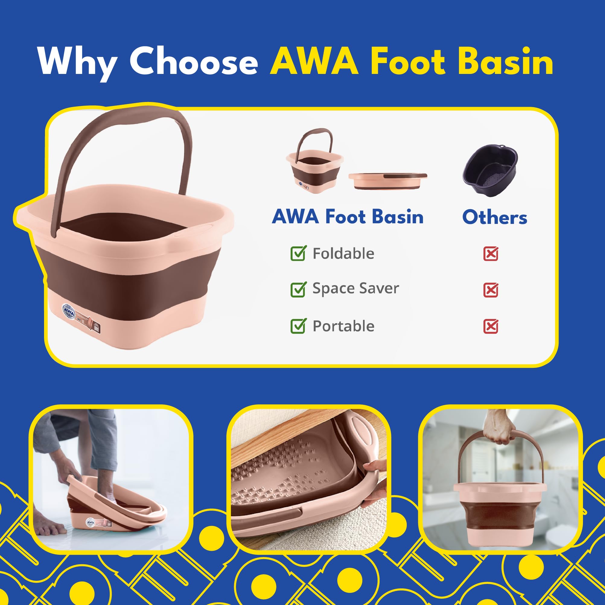 American Wellness Authority lifestyle image of person enjoying a home foot soak, promoting relaxation and recovery