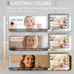 Amifiy close-up of 15 LED bulbs and white metal frame showing brightness