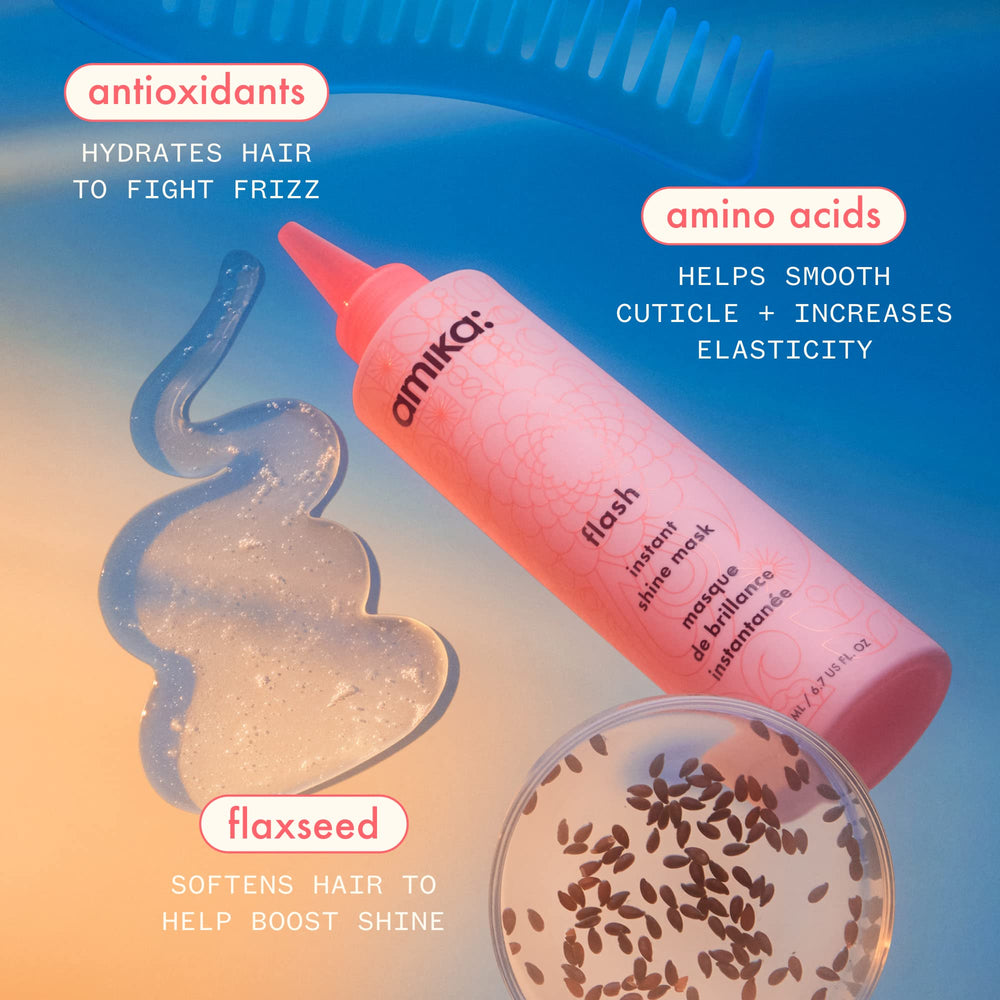 Amika application in hand demonstrating fast 60 second treatment benefit