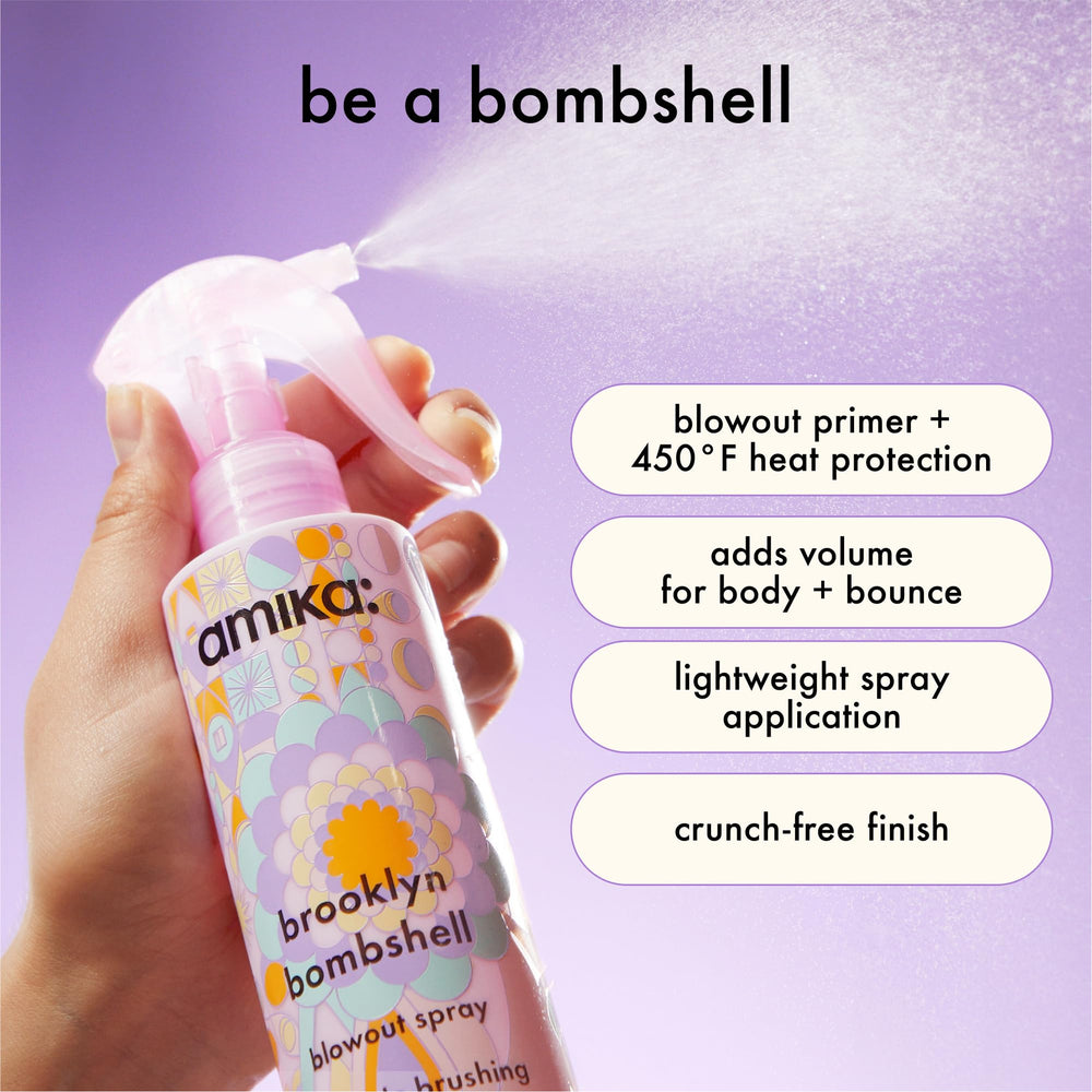 amika spray mist in motion delivering even coverage and lightweight lift