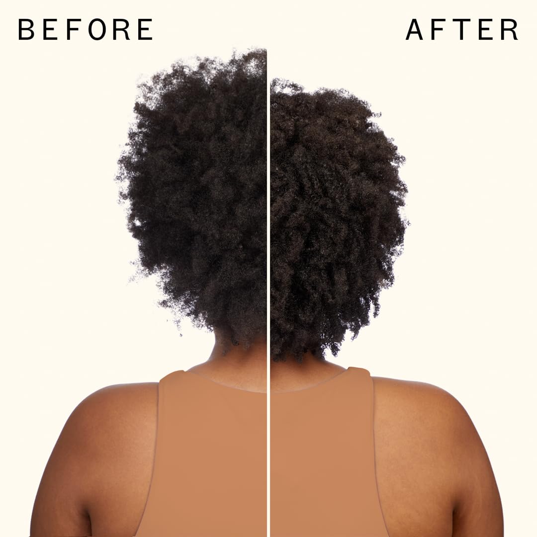 Amika Curl Corps label close-up displaying ingredients and product benefits
