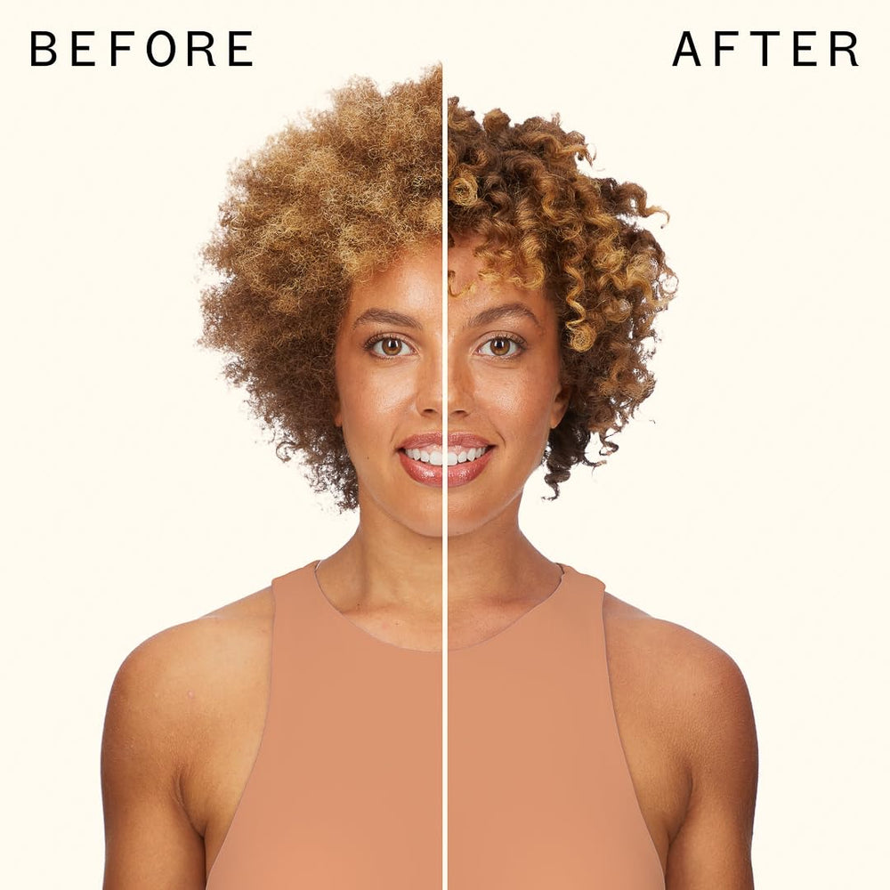 Amika Curl Corps 200ml next to everyday objects showing compact travel-friendly size