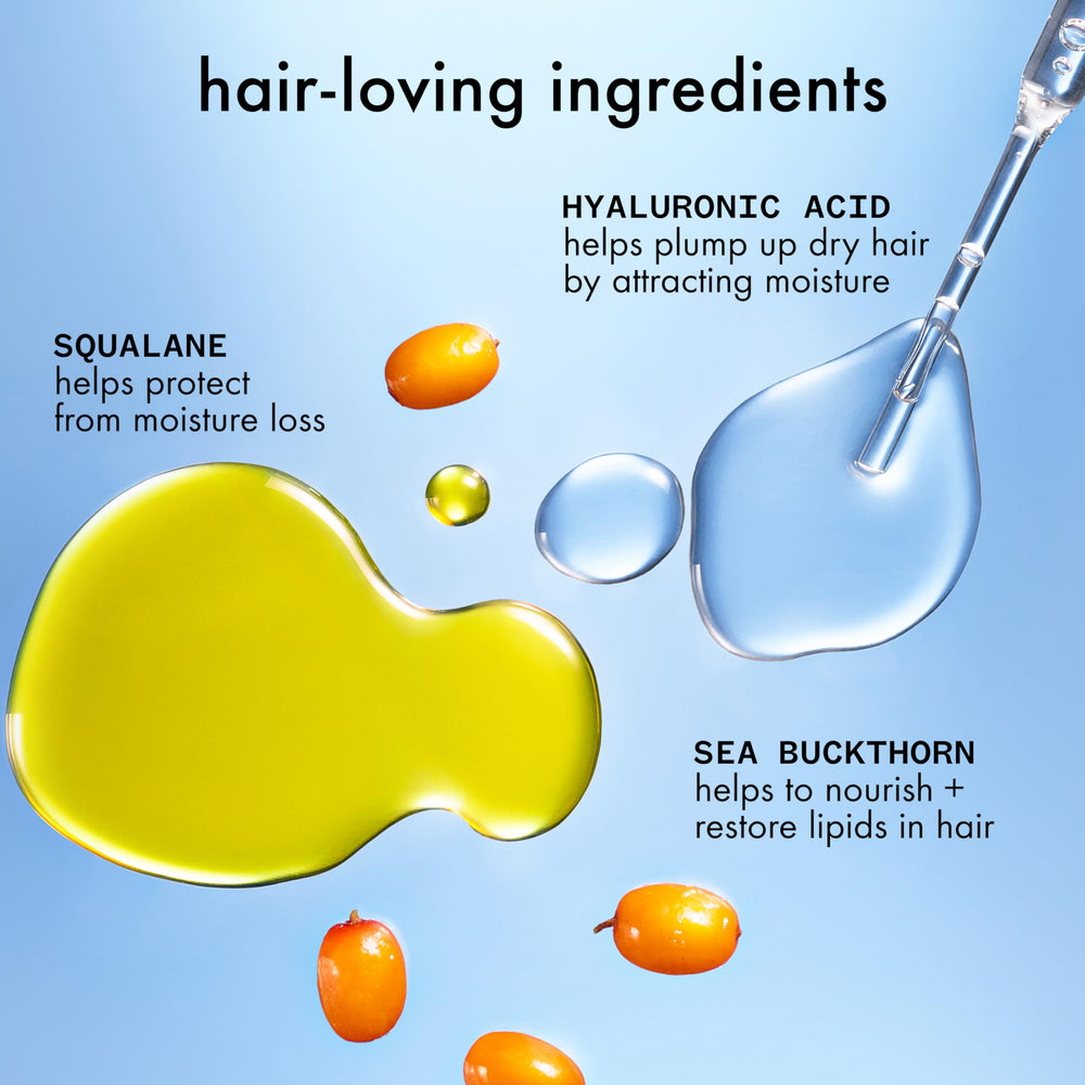 Amika lather close-up demonstrating rich cleanse and moisture