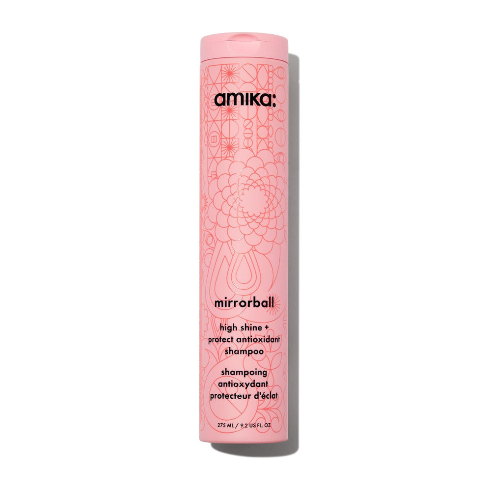 amika front bottle showing label and shine benefits