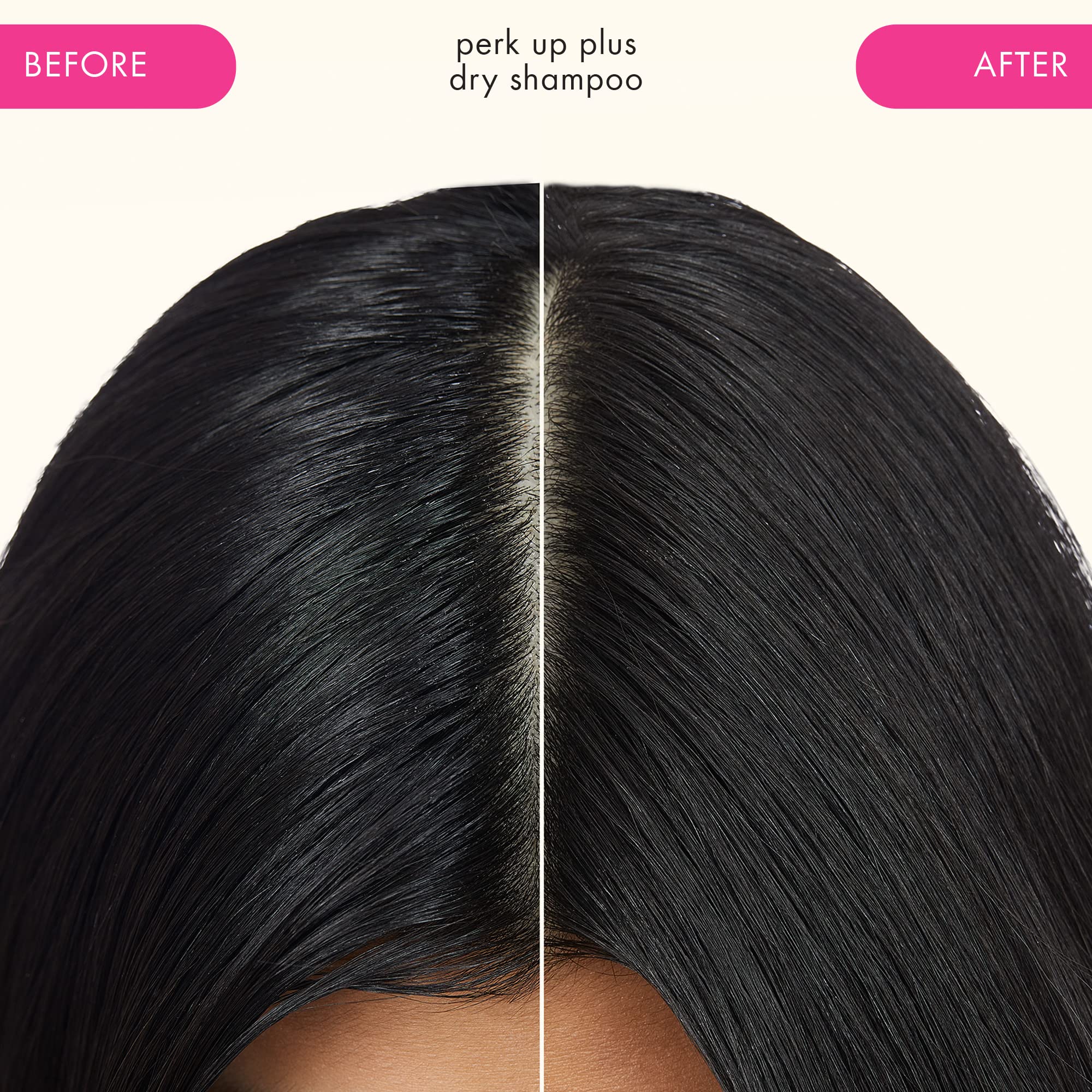 Amika Perk Up Plus arrowroot powder close-up highlighting oil-absorbing benefit