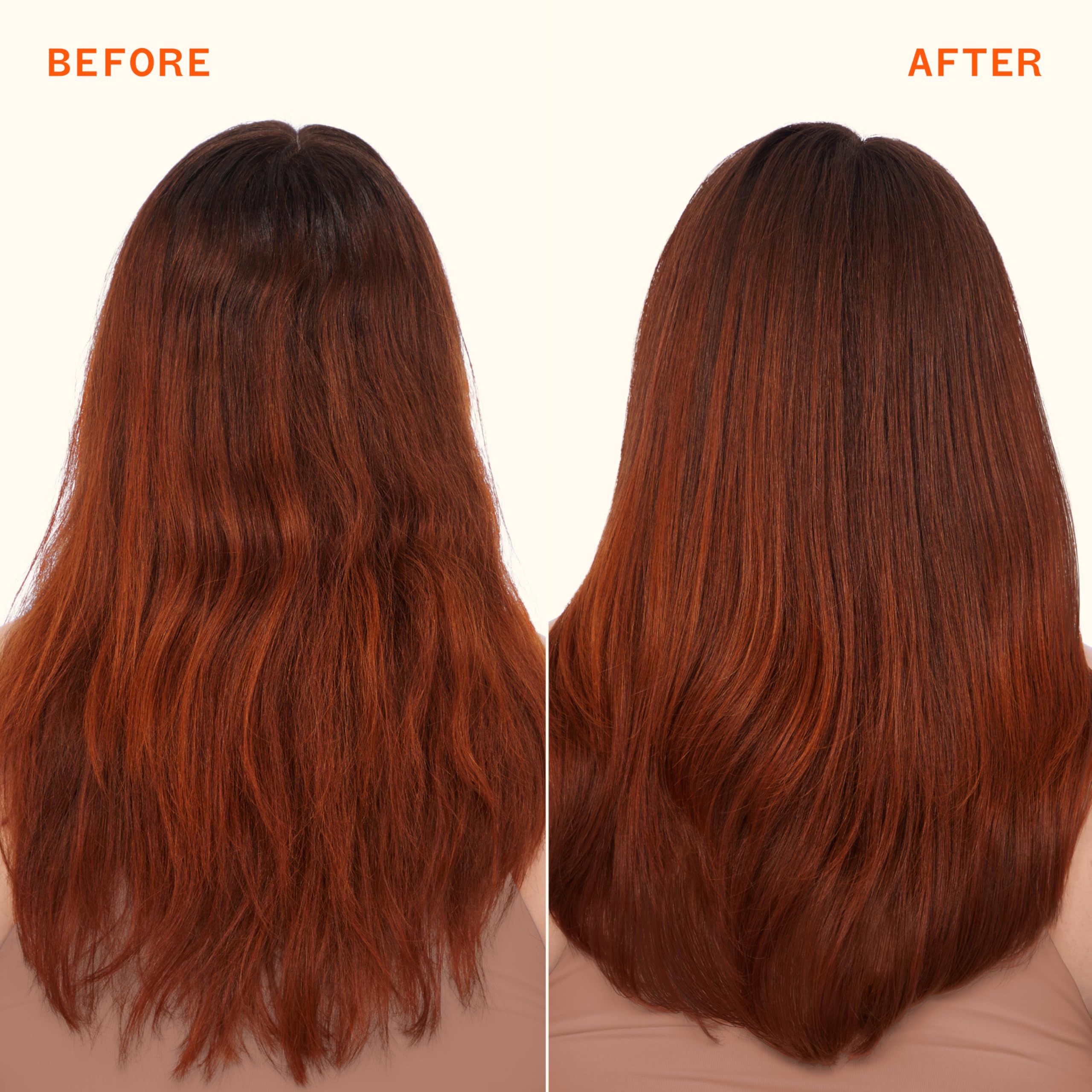 amika soulfood before and after on dry ends improving smoothness