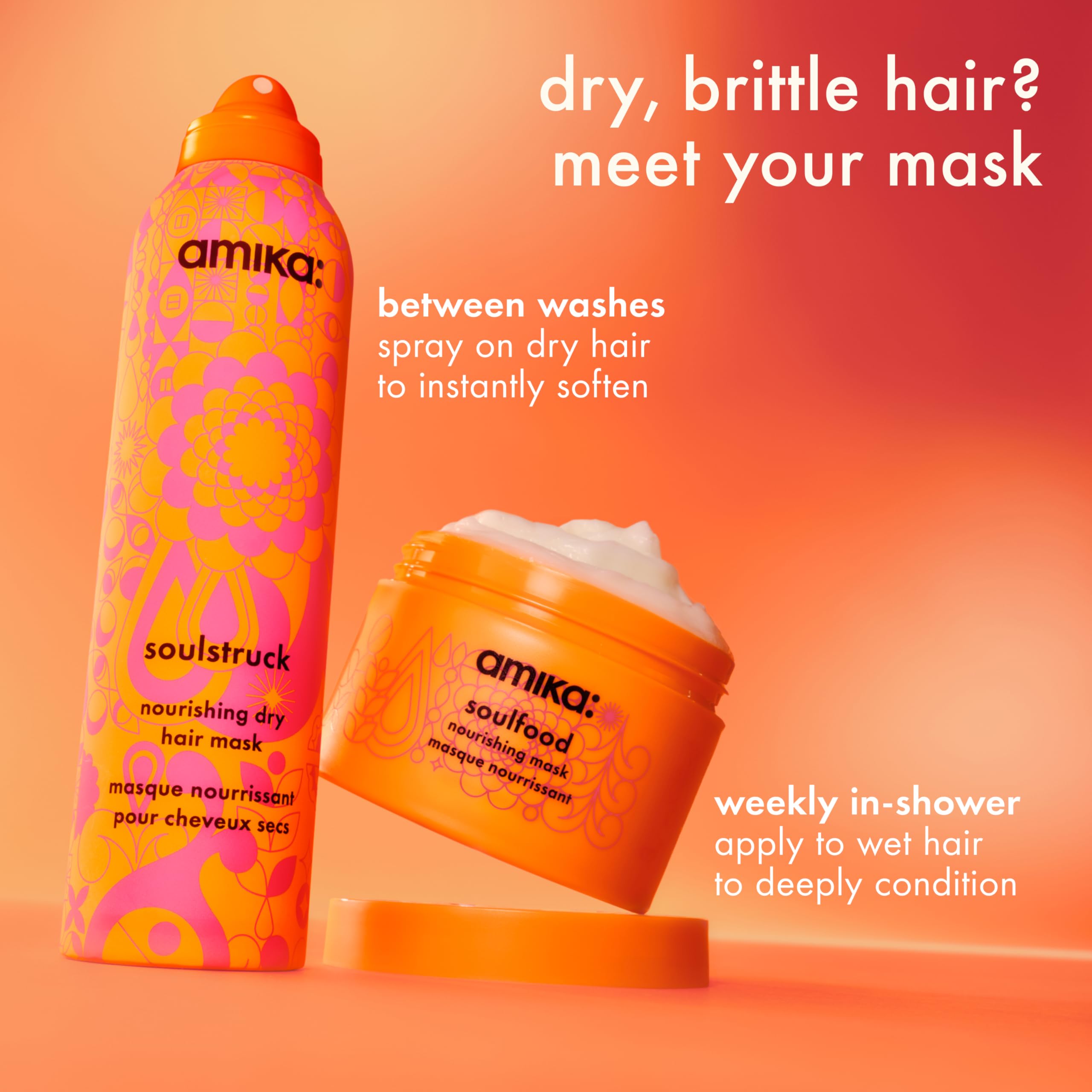 Amika Soulstruck label detail highlighting product name and directions
