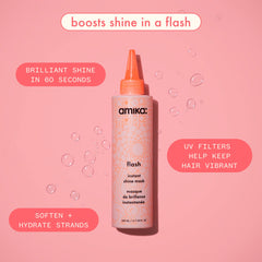 Amika texture closeup revealing smooth creamy mask for easy distribution