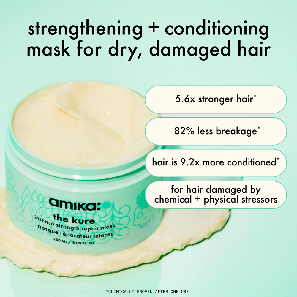 amika open jar showing thick creamy mask texture for intensive coverage benefit