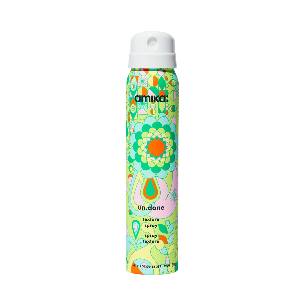 amika front packaging showing bottle and volume benefit