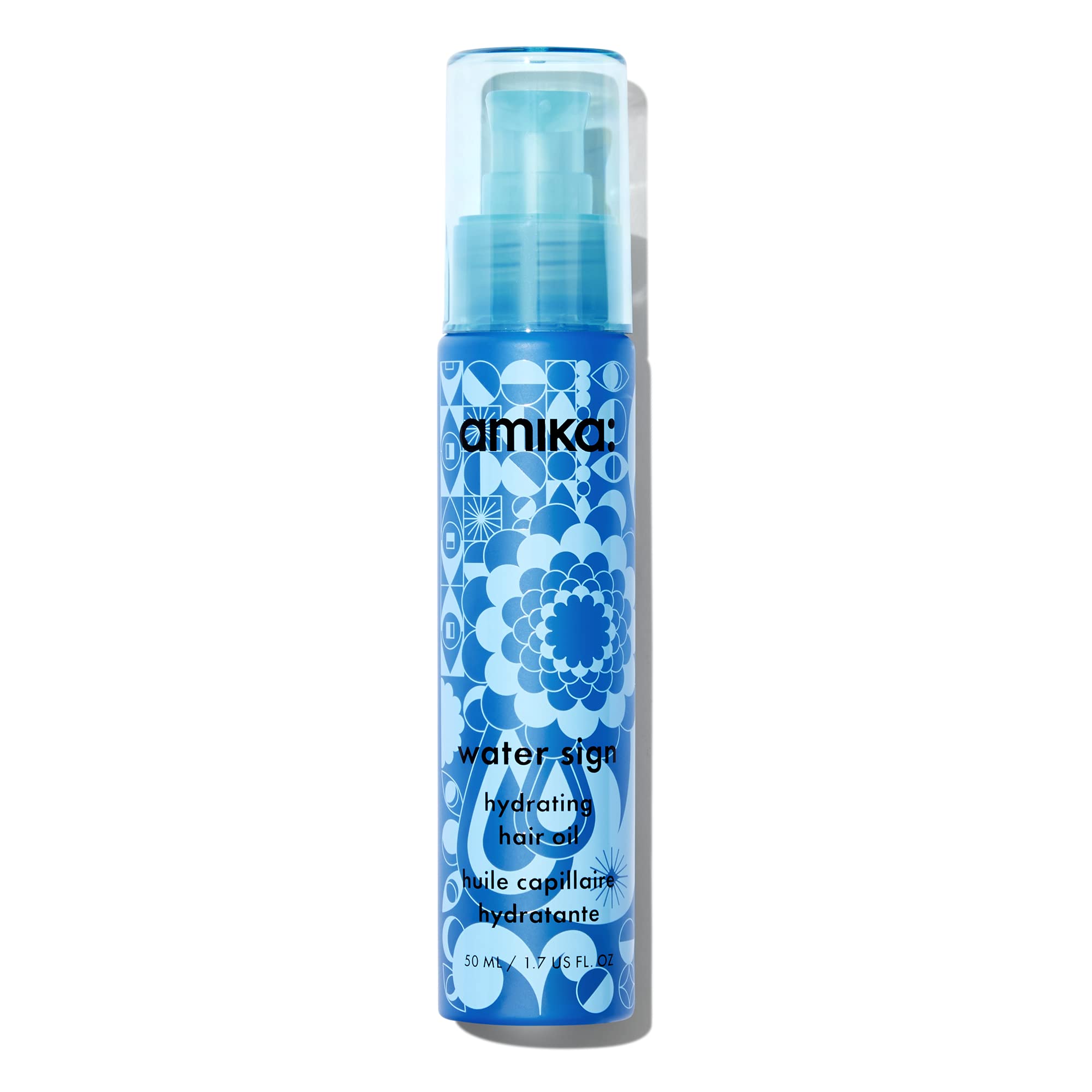 Amika front bottle displaying compact travel-friendly design and clear purpose