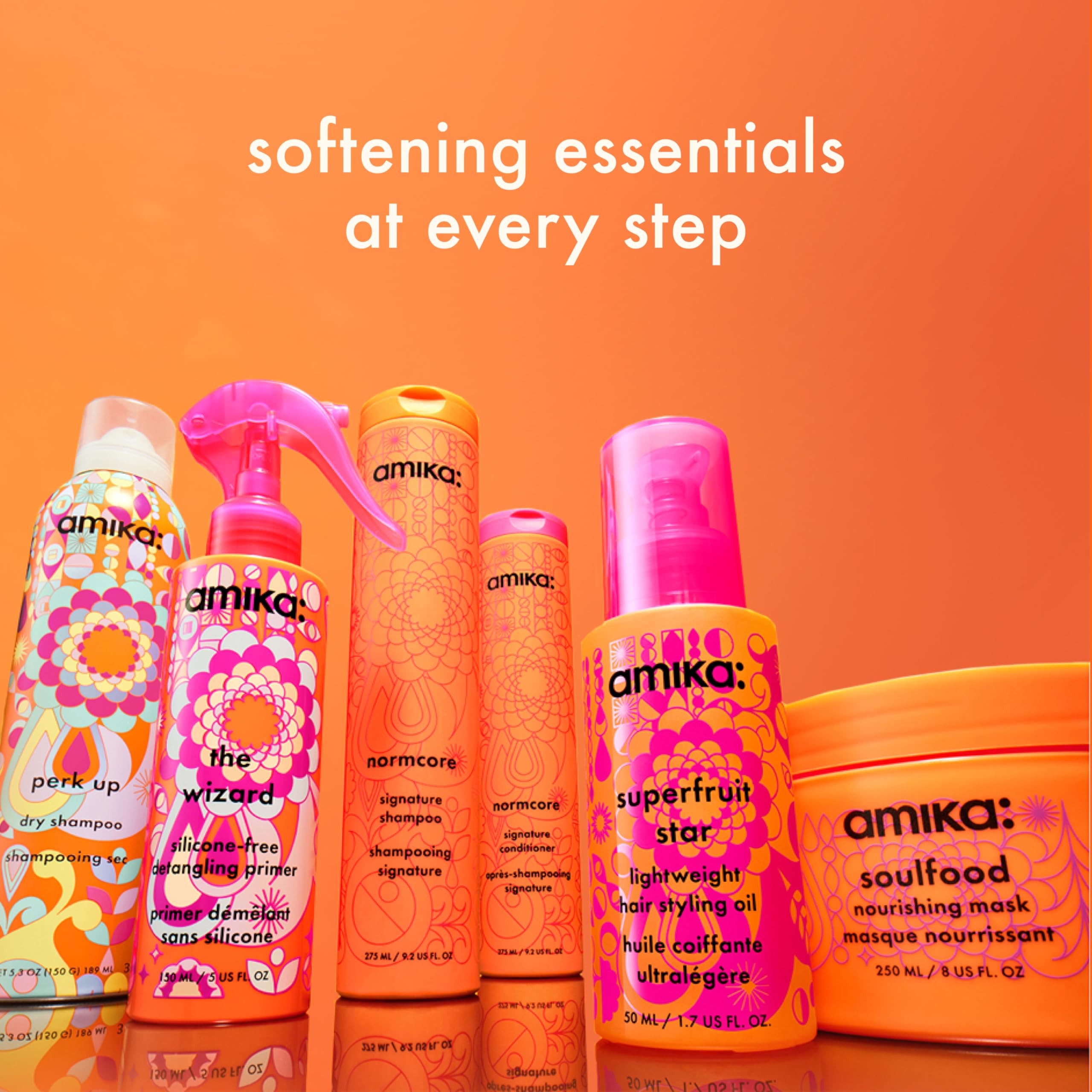 amika the wizard being sprayed into hand for easy pre-styling use